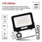 LED reflektor GLARO s pohybovým čidlom, 50 W, čierny, IP54, 5000 lm, neutrálna biela