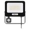 LED reflektor GLARO s pohybovým čidlom, 50 W, čierny, IP54, 5000 lm, neutrálna biela