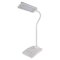 LED stolná lampa Eddy, biela