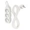 Predlžovací kábel 3 m / 3 zásuvky / biely / PVC / 1,5 mm2