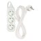 Predlžovací kábel 3 m / 3 zásuvky / biely / PVC / 1,5 mm2