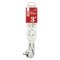 Predlžovací kábel 3 m / 3 zásuvky / biely / PVC / 1,5 mm2