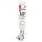 Predlžovací kábel 10 m / 3 zásuvky / biely / PVC / 1 mm2