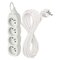 Predlžovací kábel 7 m / 4 zásuvky / biely / PVC / 1,5 mm2