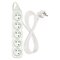 Predlžovací kábel 2 m / 5 zásuviek / biely / PVC / 1 mm2