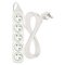 Predlžovací kábel 5 m / 5 zásuviek / biely / PVC / 1 mm2