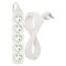Predlžovací kábel 7 m / 5 zásuviek / biely / PVC / 1,5 mm2