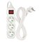 Predlžovací kábel 3 m / 3 zásuvky / s vypínačom / biely / PVC / 1 mm2