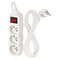 Predlžovací kábel 3 m / 3 zásuvky / s vypínačom / biely / PVC / 1,5 mm2