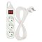 Predlžovací kábel 5 m / 3 zásuvky / s vypínačom / biely / PVC / 1 mm2