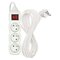 Predlžovací kábel 7 m / 3 zásuvky / s vypínačom / biely / PVC / 1,5 mm2