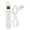 Predlžovací kábel 3 m / 4 zásuvky / s vypínačom / biely / PVC / 1,5 mm2