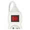 Predlžovací kábel 3 m / 4 zásuvky / s vypínačom / biely / PVC / 1,5 mm2