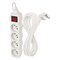Predlžovací kábel 7 m / 4 zásuvky / s vypínačom / biely / PVC / 1,5 mm2