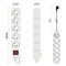 Predlžovací kábel 10 m / 5 zásuviek / s vypínačom / biely / PVC / 1,5 mm2