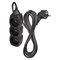 Predlžovací kábel 3 m / 3 zásuvky / čierny / PVC / 1,5 mm2