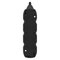 Predlžovací kábel 3 m / 4 zásuvky / čierny / PVC / 1,5 mm2