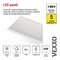 LED panel VEXXO 60×60, prisazeny štvorcový biely, 33W neutrálna biela