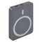Power bank EMOS WI 522, 5 000 mAh, 20 W+Wireless, šedá