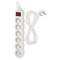 Predlžovací kábel 5 m / 6 zásuviek / s vypínačom / biely / PVC / 1 mm2