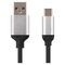 USB kábel 2.0 A/M - C/M 1m čierny