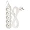 Predlžovací kábel 3 m / 5 zásuviek / biely / PVC / 1,5 mm2