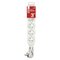 Predlžovací kábel 3 m / 5 zásuviek / biely / PVC / 1,5 mm2