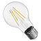 LED žiarovka Filament A60 / E27 / 3,4 W (40 W) / 470 lm / Teplá biela