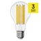 LED žiarovka Filament A70 / E27 / 18 W (150 W) / 2452 lm / Teplá biela