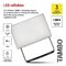 LED reflektor TAMBO, 10 W, 1000 lm, IP65, čierny