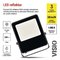 LED reflektor VISIO čierny, 100 W neutrálna biela