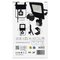 LED reflektor VISIO s pohybovým čidlom, 10W, neutrálna biela, čierný
