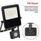 LED reflektor VISIO s pohybovým čidlom, 30 W, neutrálna biela, čierný