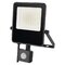 LED reflektor VISIO s pohybovým čidlom, 50 W, neutrálna biela, čierný