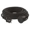 Vonkajší predlžovací kábel 10 m / 1 zásuvka / čierny / guma-neoprén / 250 V / 1,5 mm2