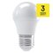 LED žiarovka Classic Mini Globe 4,1W E27 teplá biela