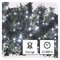 LED vianočná reťaz – ježko, 12 m, vonkajšia aj vnútorná, studená biela, časovač