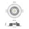 LED bodové svietidlo Exclusive strieborné, kruh 5W teplá b.
