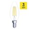 LED žiarovka Filament Candle 6W E14 teplá biela