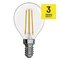 LED žiarovka Filament Mini Globe 3,4W E14 teplá biela