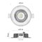 LED bodové svietidlo Exclusive strieborné, kruh 5W neutr. b.
