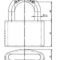 Zámok visiaci FAB 1466/63 30H 42x63mm