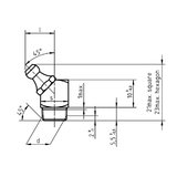 Maznička šikmá 45° DIN 71412B