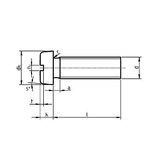 Skrutka s válcovou hlavou a priebežnou drážkou DIN 84