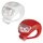 LED predné + zadné sviet. na bicykel P3921 na 2×CR2032,10 lm