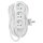 Predlžovací kábel 10 m / 3 zásuvky / biely / PVC / 1,5 mm2