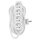 Predlžovací kábel 10 m / 4 zásuvky / biely / PVC / 1,5 mm2