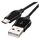 USB kábel 2.0 A/M - micro B/M 1m čierny, Quick Charge