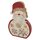 LED dekorácia drevená – Santa, 30 cm, 2x AAA, vnútorná, teplá biela, časovač