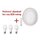 LED prisadené svietidlo ILVI, kruhové 45W + ZQ5E43.3 SET